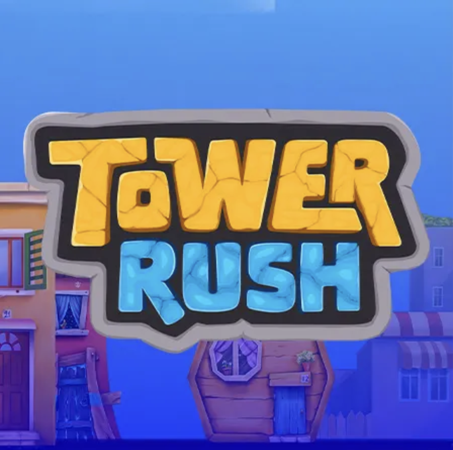 The Tower Rush game is only available in the app by ice fishing game