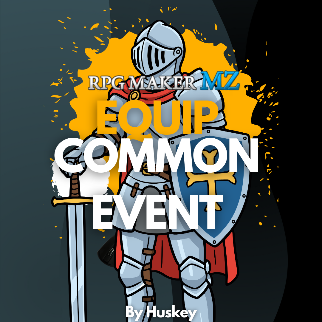 Equip Common Event - RPG Maker MZ Plugin by huskeypuppyx