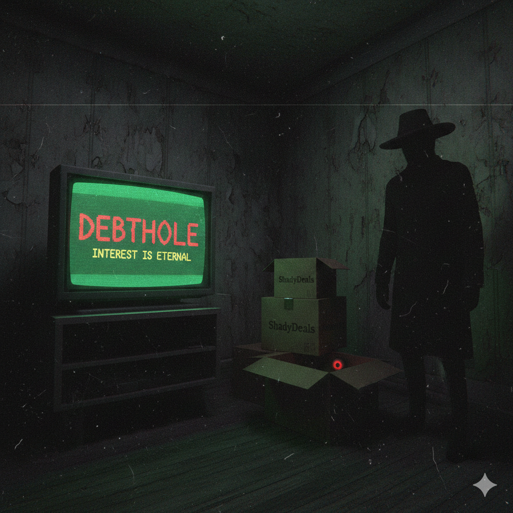 Cover image for DEBTHOLE - Absurdist Horror Game