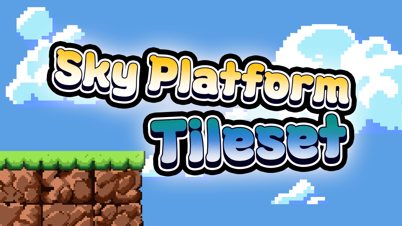 32px Sky Platform Tileset