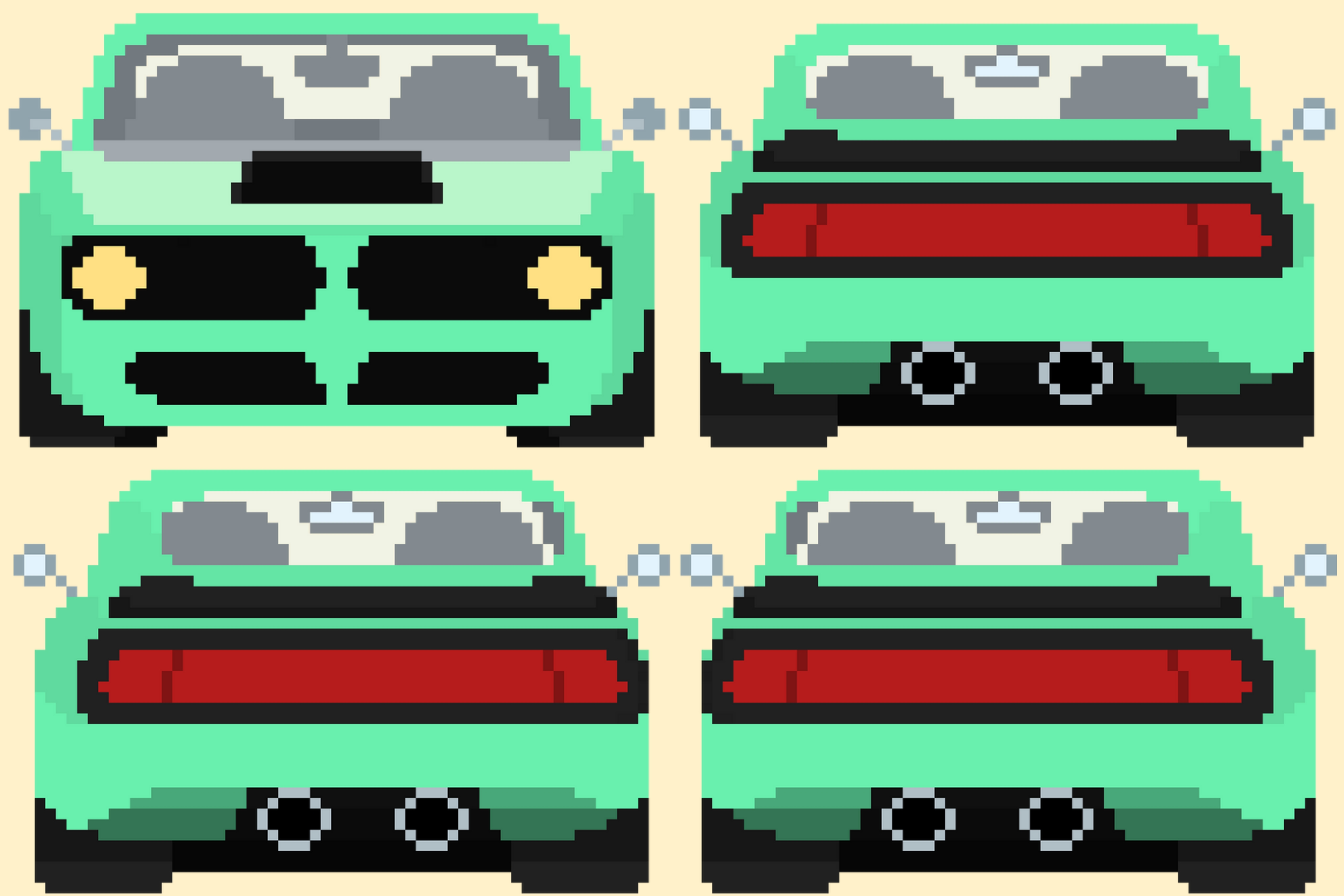 Cars Sprites Pack #7 (+3 cars animated) by Pay 'n' Sprite