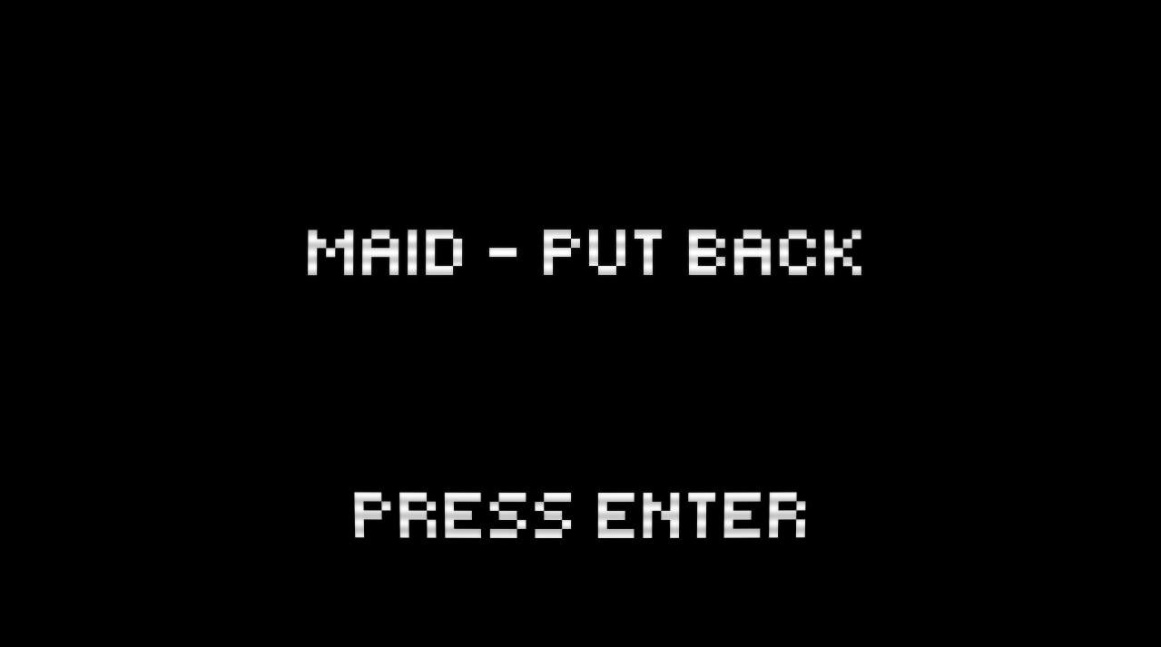 Cover image for Maid - put back
