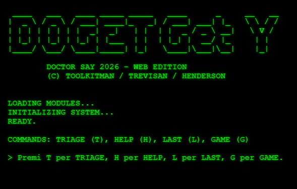 DOCTOR SAY2026 HTML