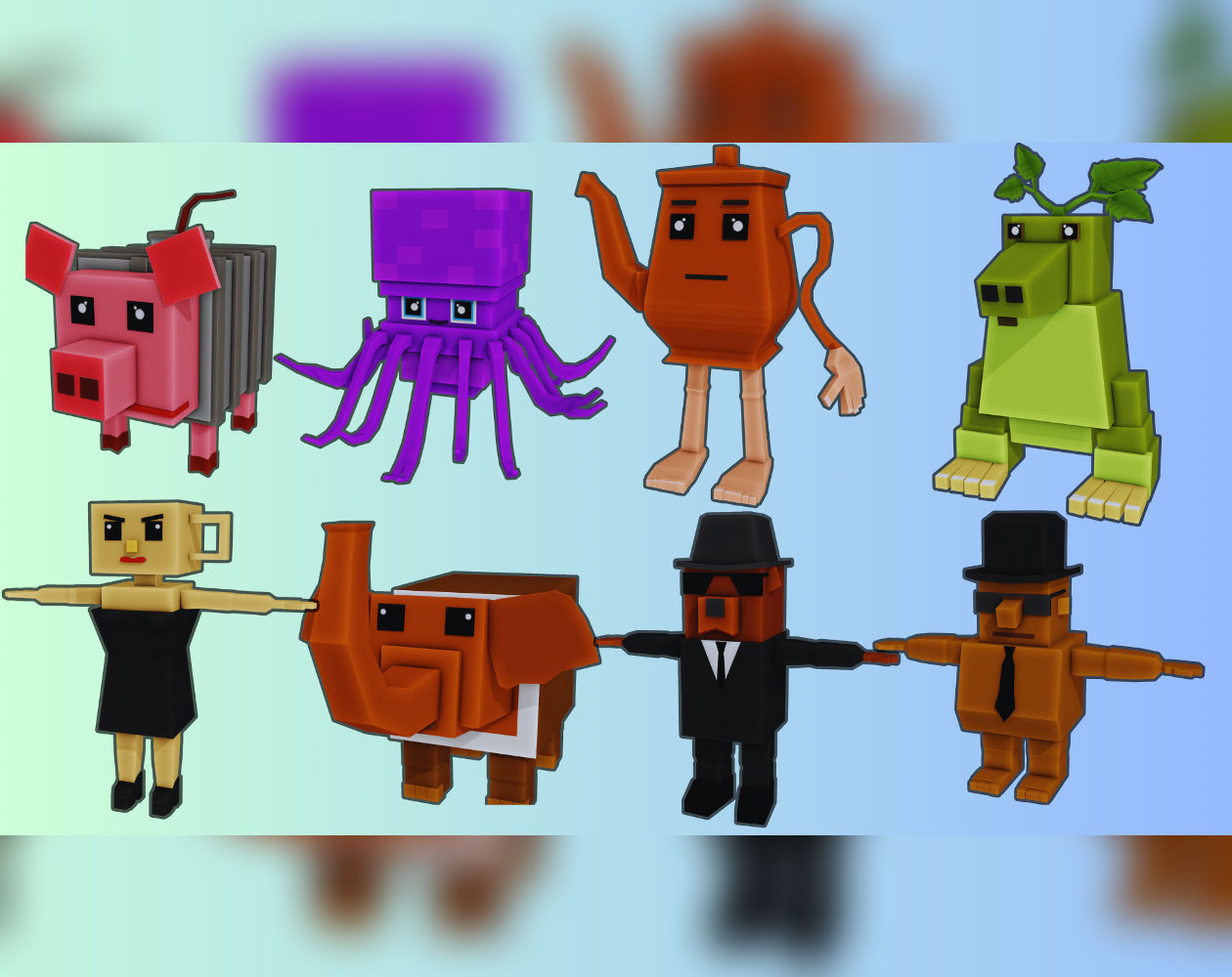 Brainrot Characters – Animated 3D Pack3 by KAG3D