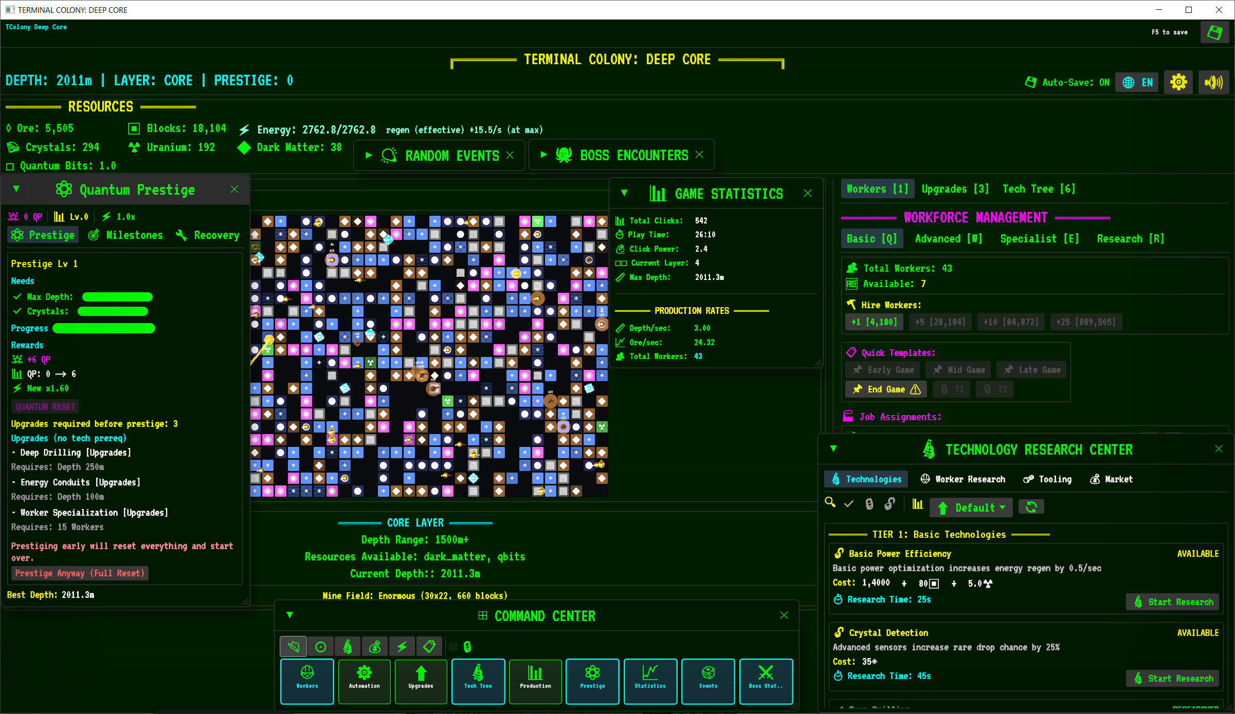 Terminal Colony: Deep Core Update v1.1.6 is live on Steam: Workers, Energy  & Uranium Rebalance. - Terminal Colony: Deep Core by meapps