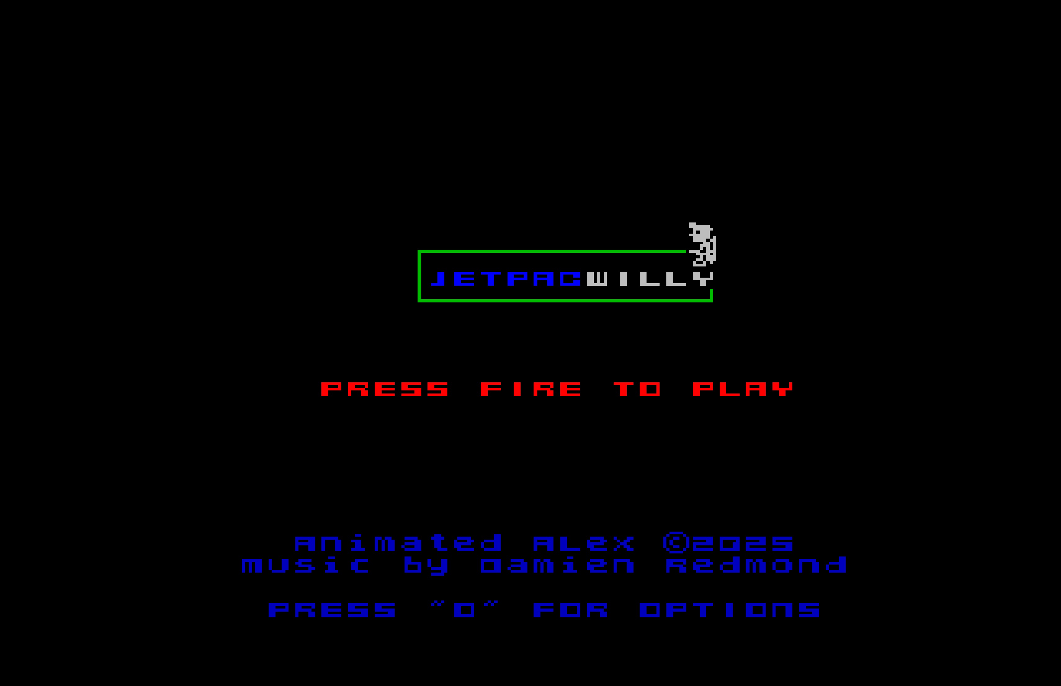 Visual text improvement - JETPAC WILLY - ZX Spectrum (BASIC) by