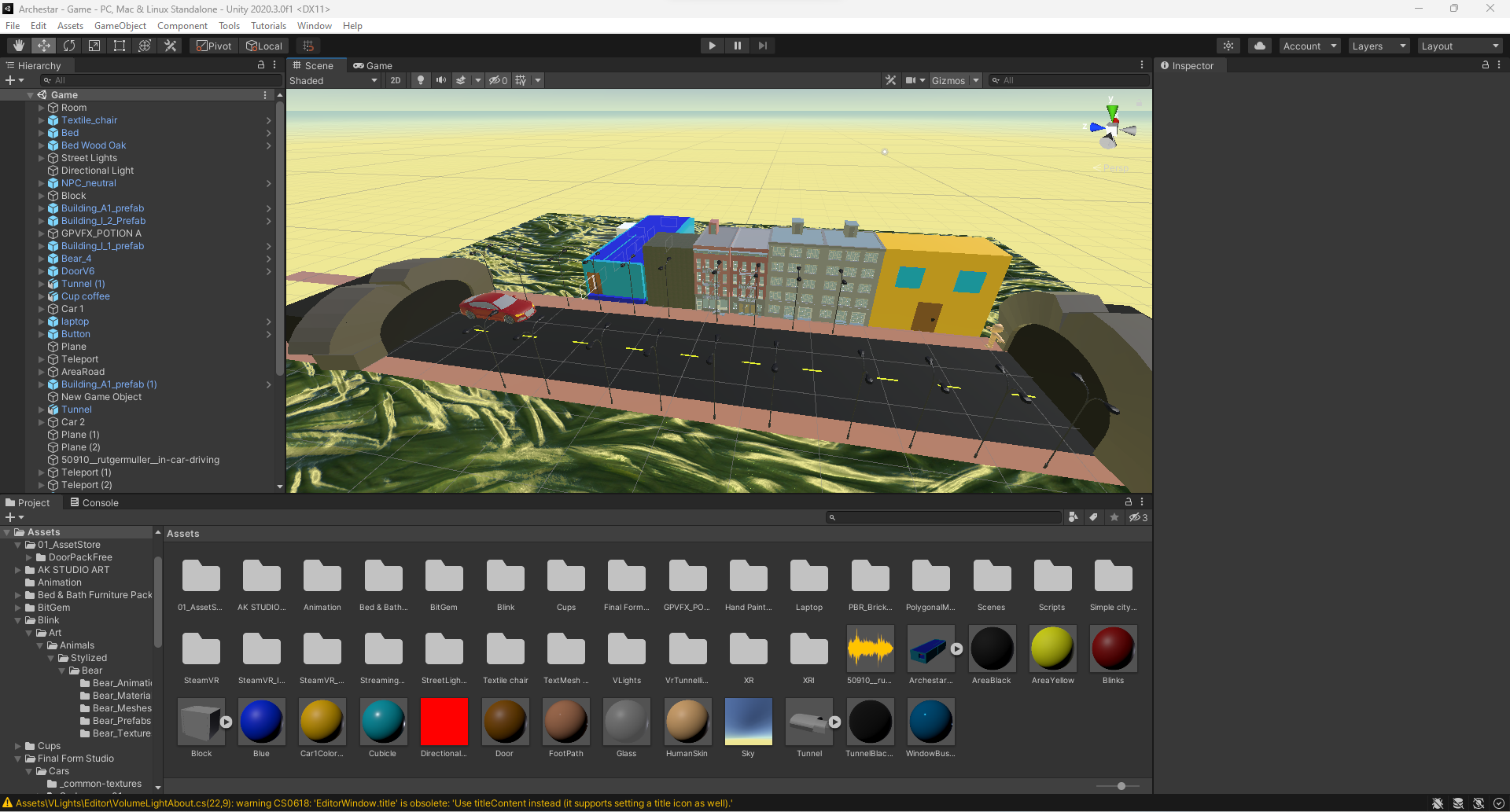 Archestar (2023, Unity VR cancelled game)