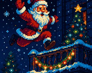 Santa Upward Race game screenshot