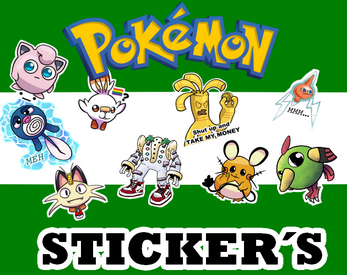 Pokémon Sticker´s - Pack by Rafca_Bo
