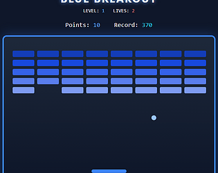 Blue Breakout game screenshot