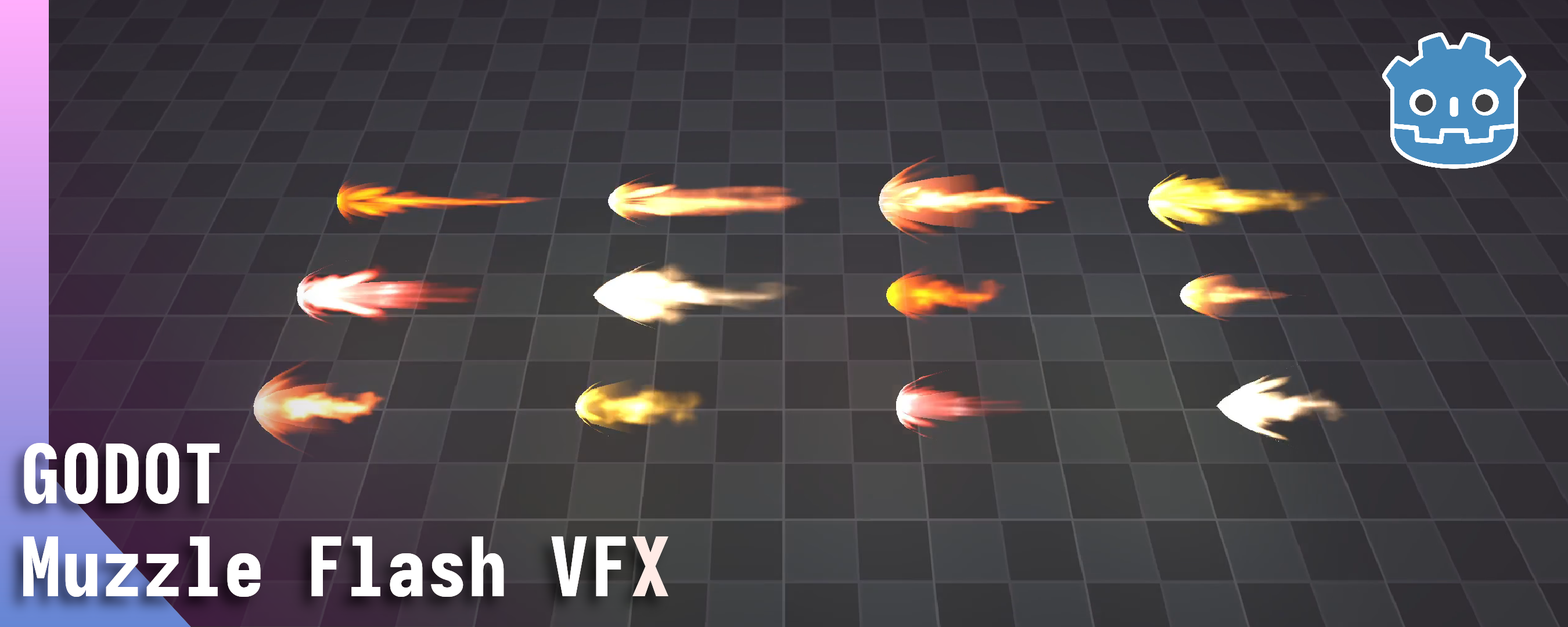 Binbun 3D FREE Muzzle Flash Godot VFX Pack