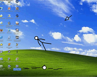 Stickman vs curser game screenshot