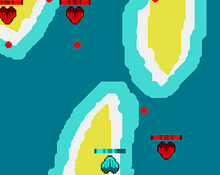 Flying over the sea game screenshot