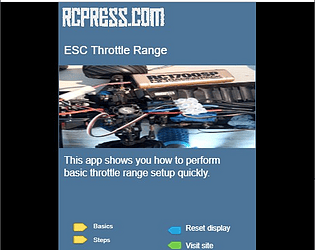 RCPRESS Configuring ESC Throttle Range