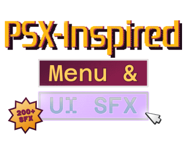 PSX Inspired ♦ UI & Menu Sound Effects (Vol.1)