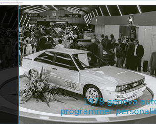 1978 geneva autoshow  programmer personality test