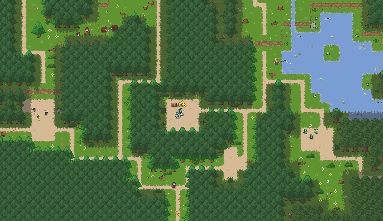 Forest Tileset Pixel Art