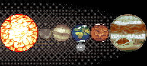 Animated Solar System Sprites