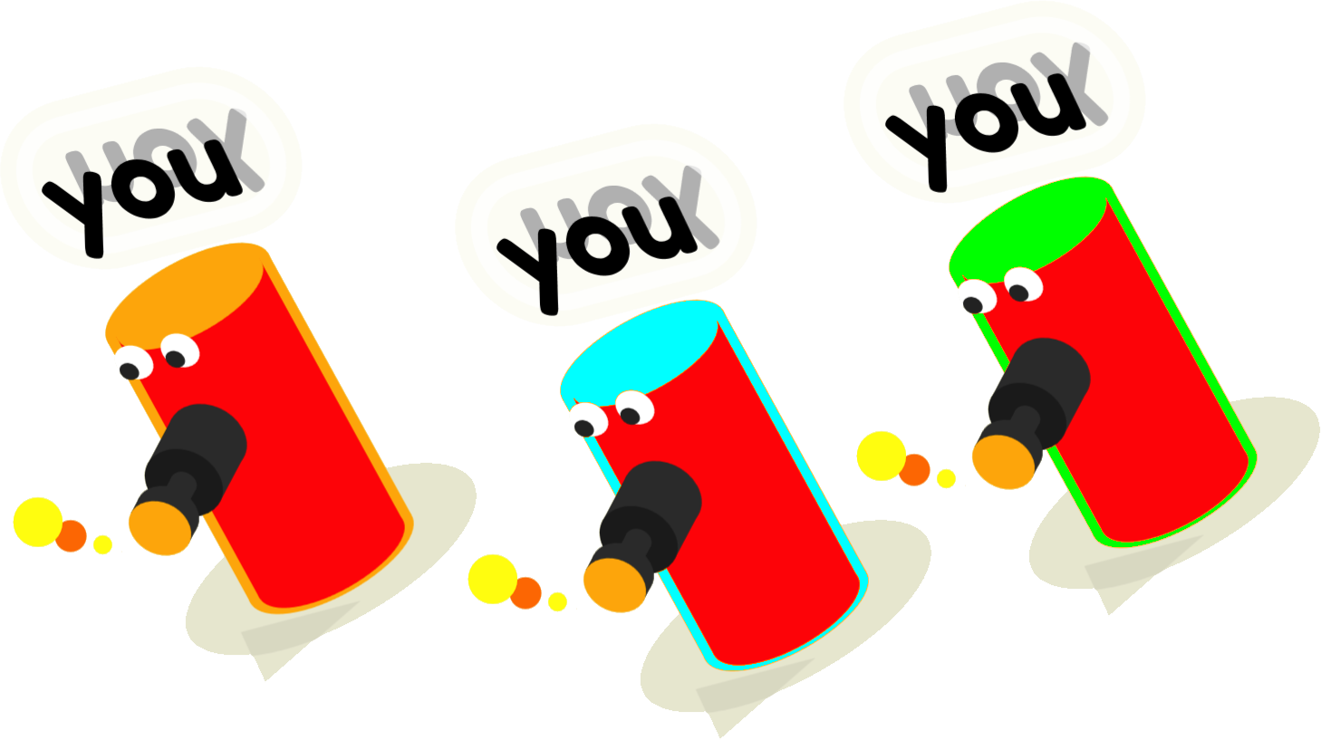 your player avatar with different custom colours