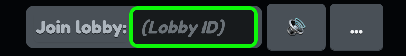 lobby ID input