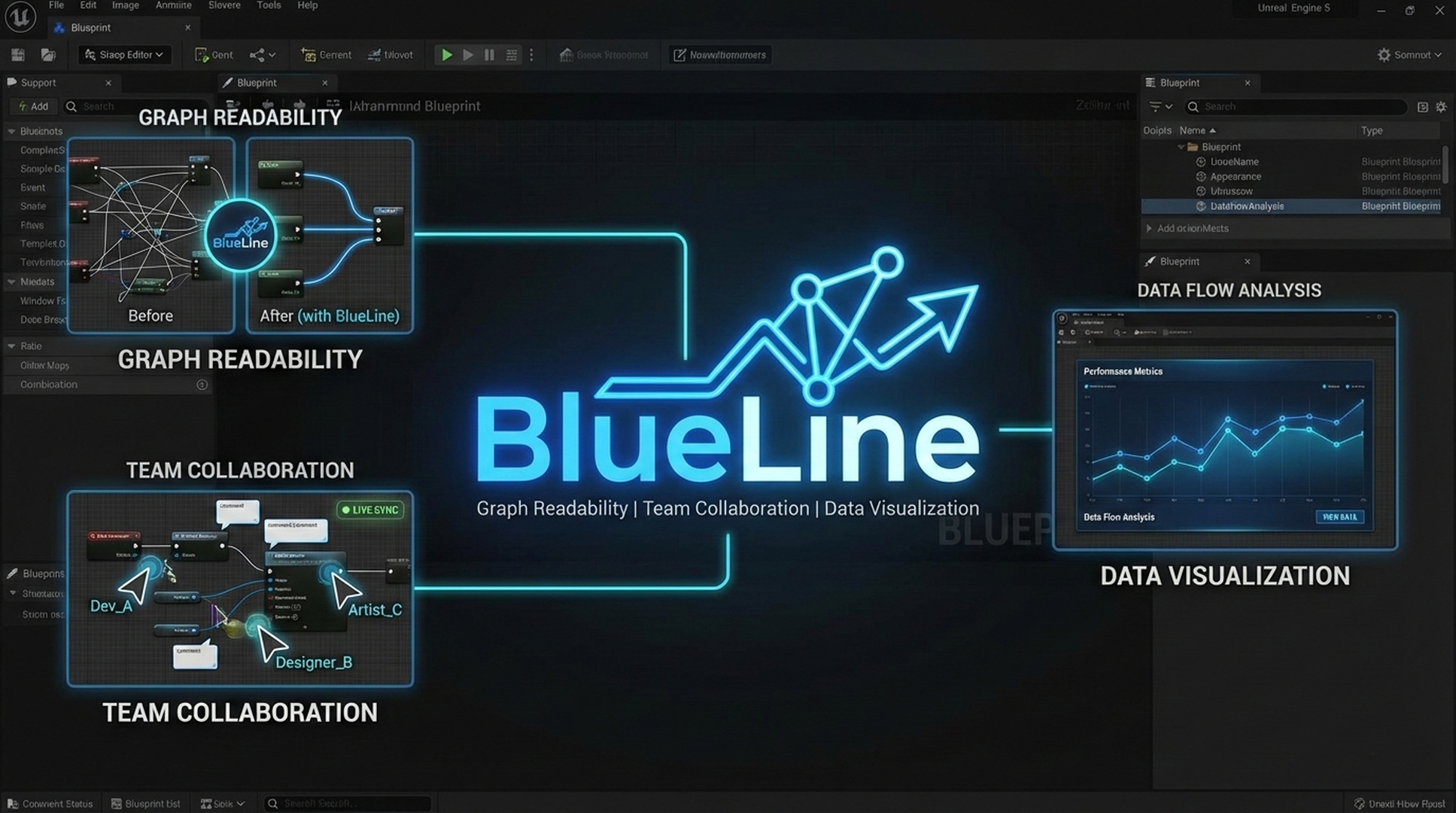 BlueLine: Smart Tagging & Node Alignment for UE5