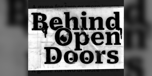 Cover image for Behind Open Doors