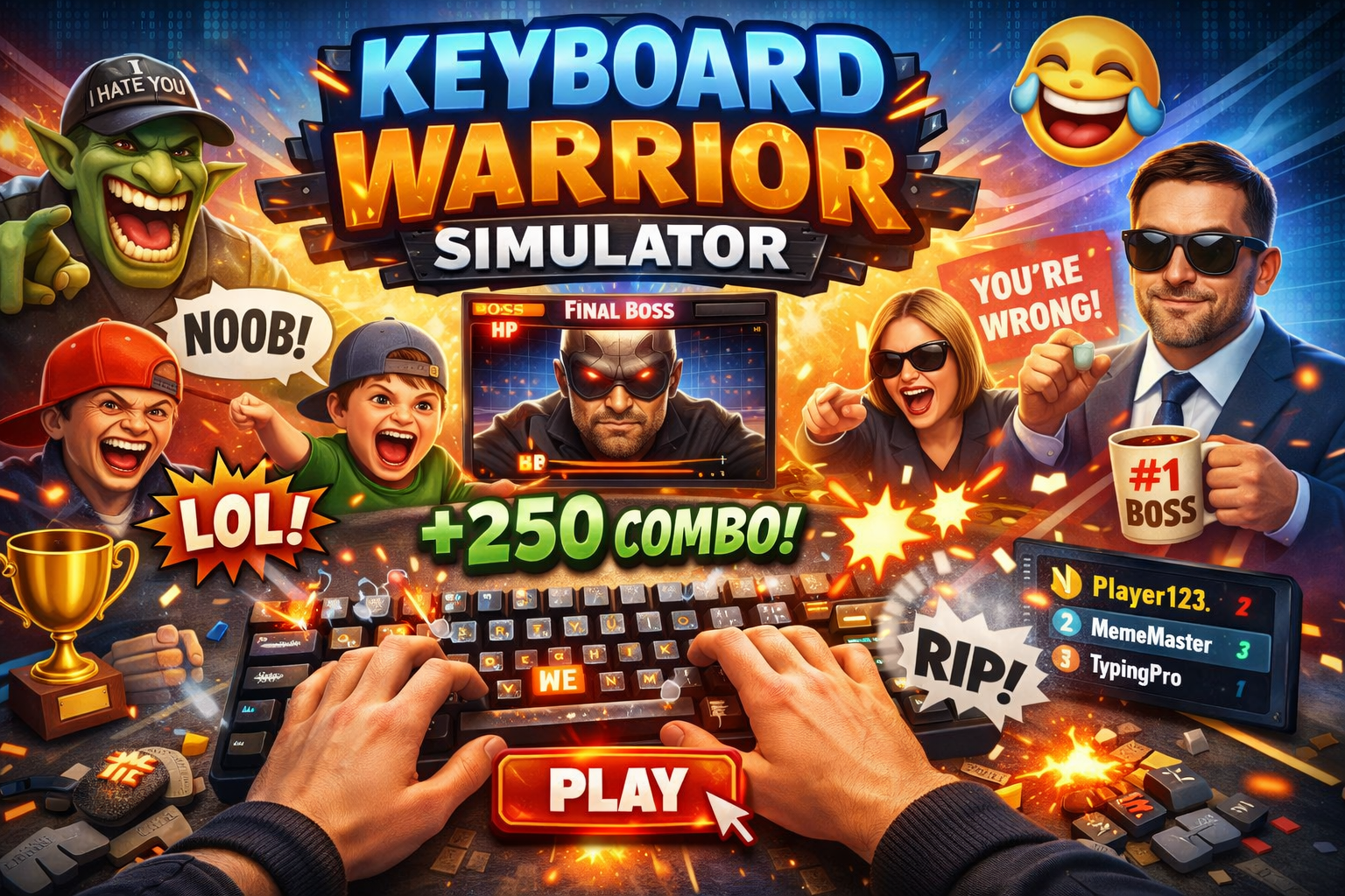 Keyboard Warrior Simulator