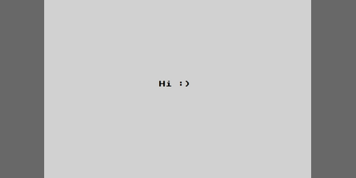Cover image for Hi :)