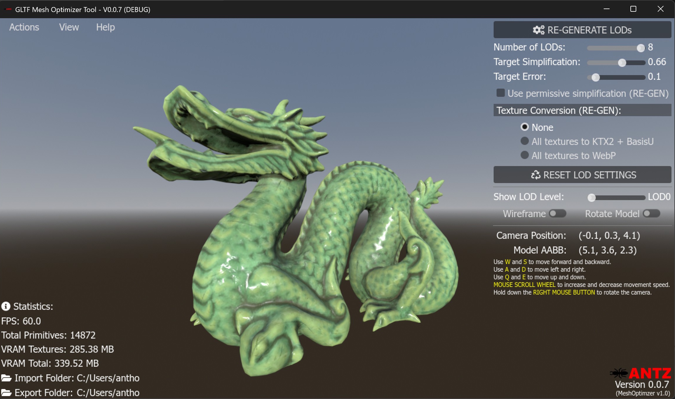 GLTF Mesh Optimizer Tool
