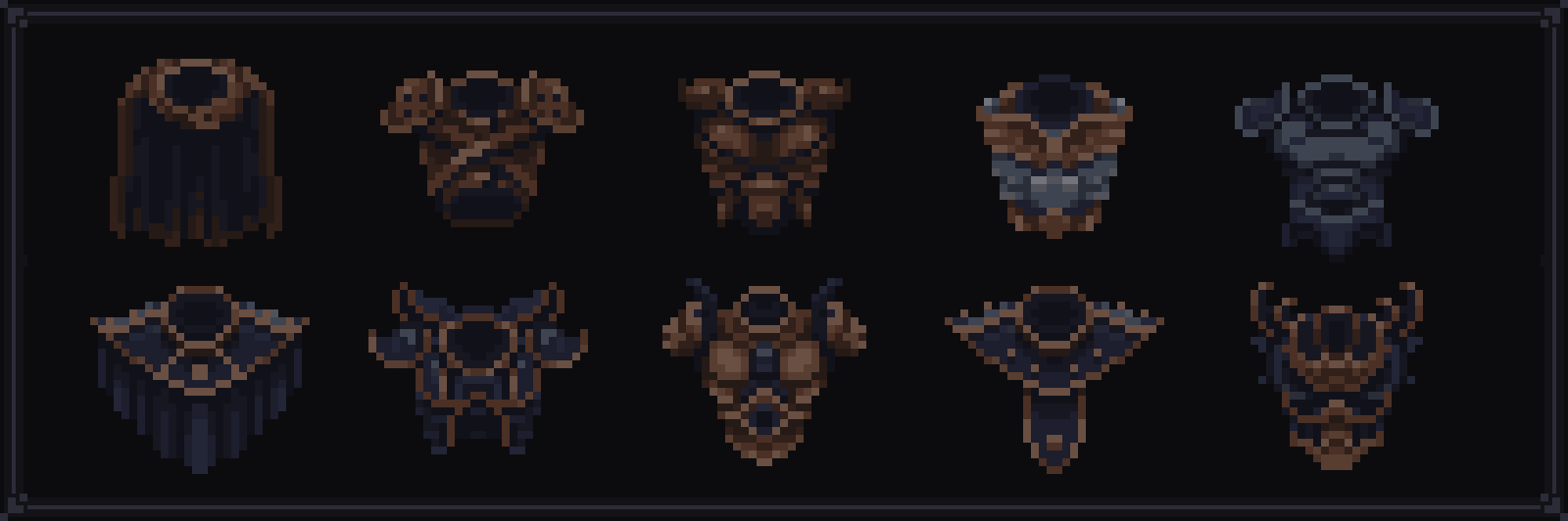 Pixel Art Armor Rack - Chest pieces