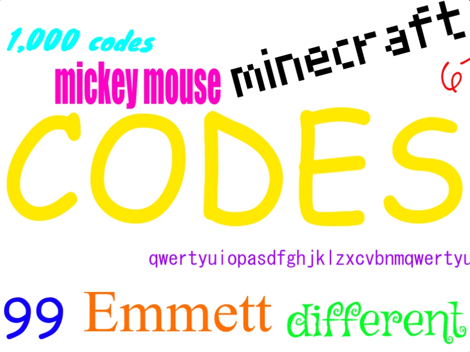CODES by Emmett's playtime