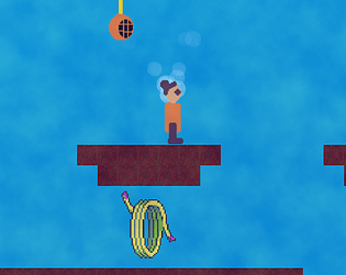 Heather on a Tether game screenshot