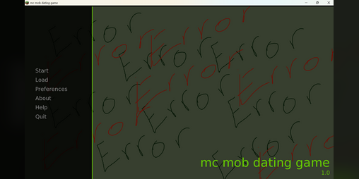Cover image for a totally normal mc mob dating game