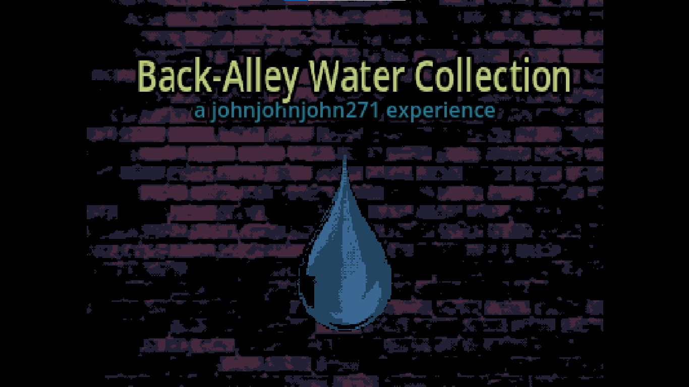 back-alley water collection