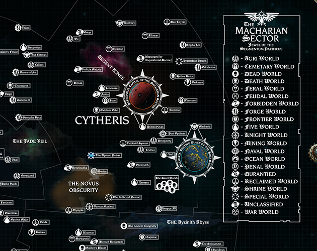 Cover image for Subdued Macharian Sector Map (Editable)