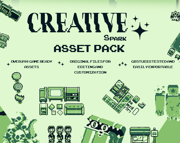 The Creative Spark Asset Pack is NOW LIVE! - itch.io