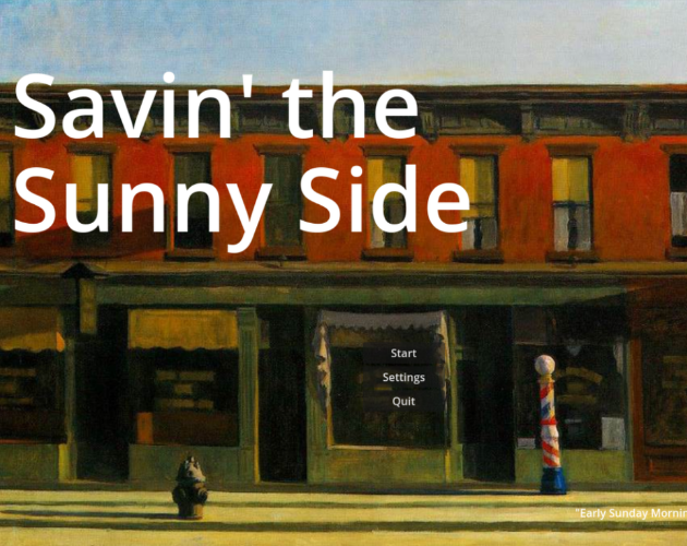 Cover image for Savin' the Sunny Side
