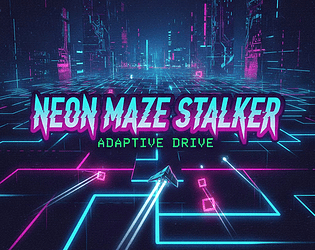 Neon Maze Stalker game screenshot
