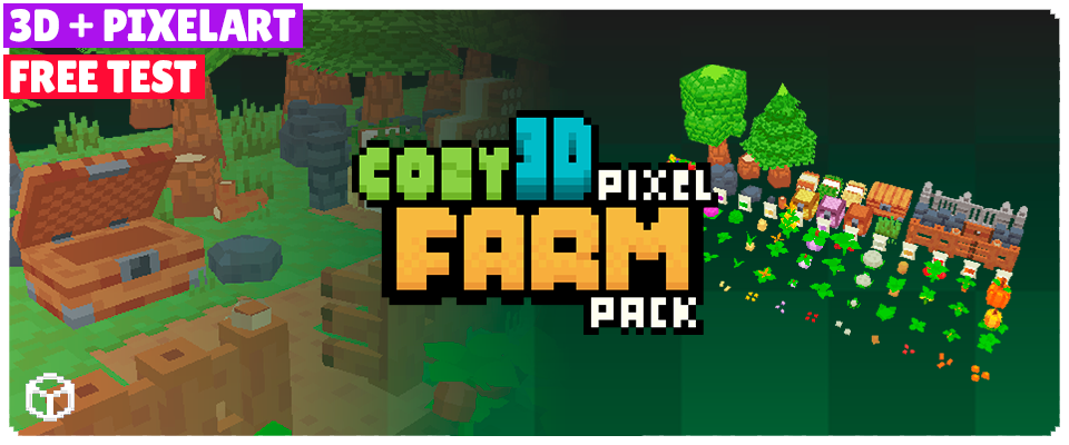 Pixel Farm Texture Cozy 3D Pixel Farm - Asset Pack by Luke Productions