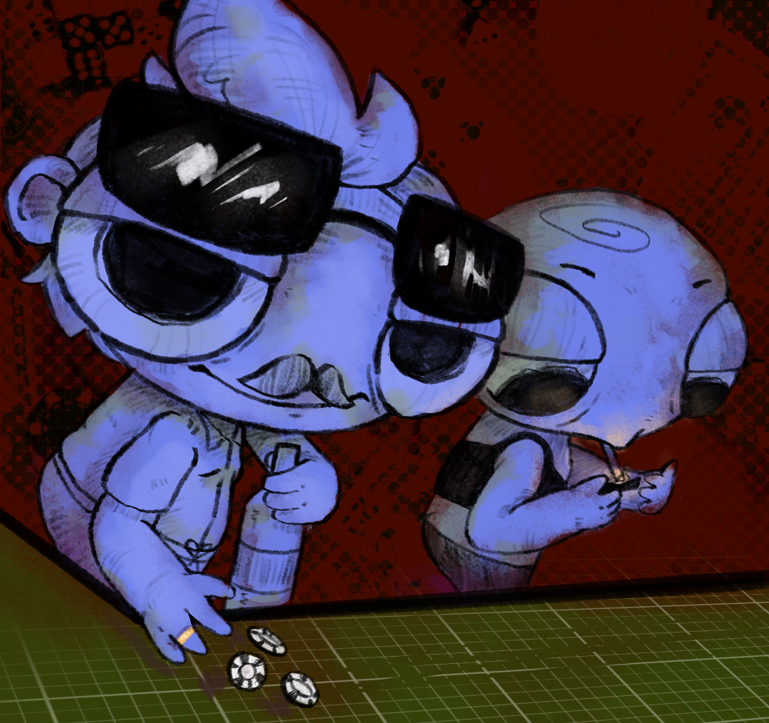 Poker face