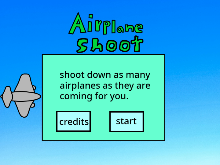 Airplane fighter shoot