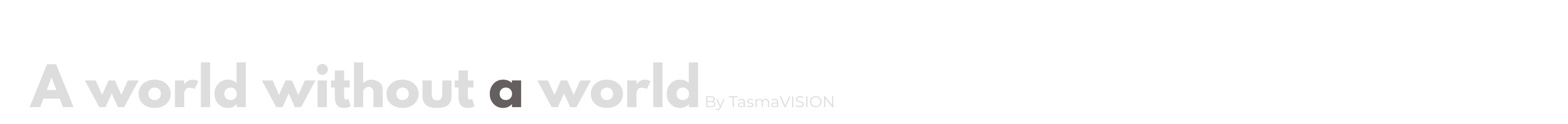 A World Without a World