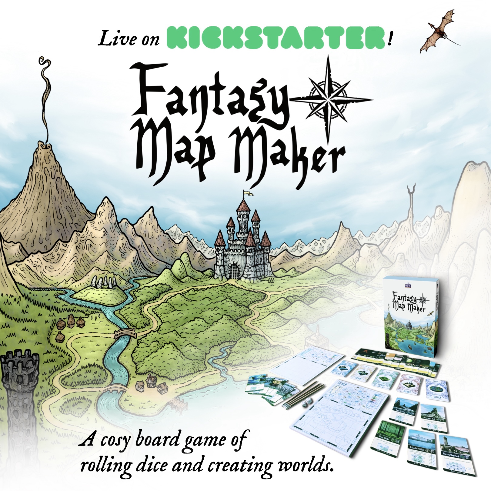 Fantasy Map Maker Boxed Edition Kickstarter Cover
