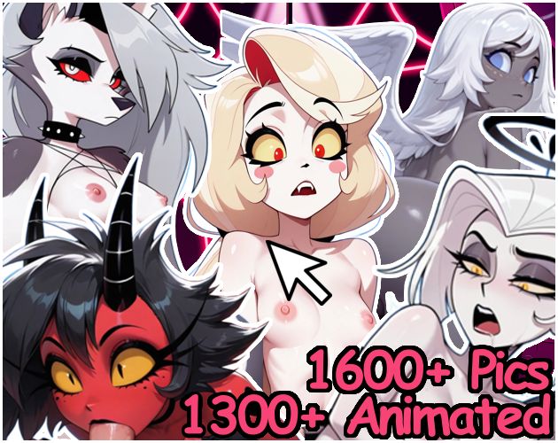 Cover art for Hazbin Hotel & Helluva Boss Hentai Clicker, an adult visual novel by SilenceOfTheNight