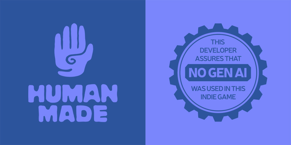 Human made. This developer assures that no gen AI was used in this indie game.