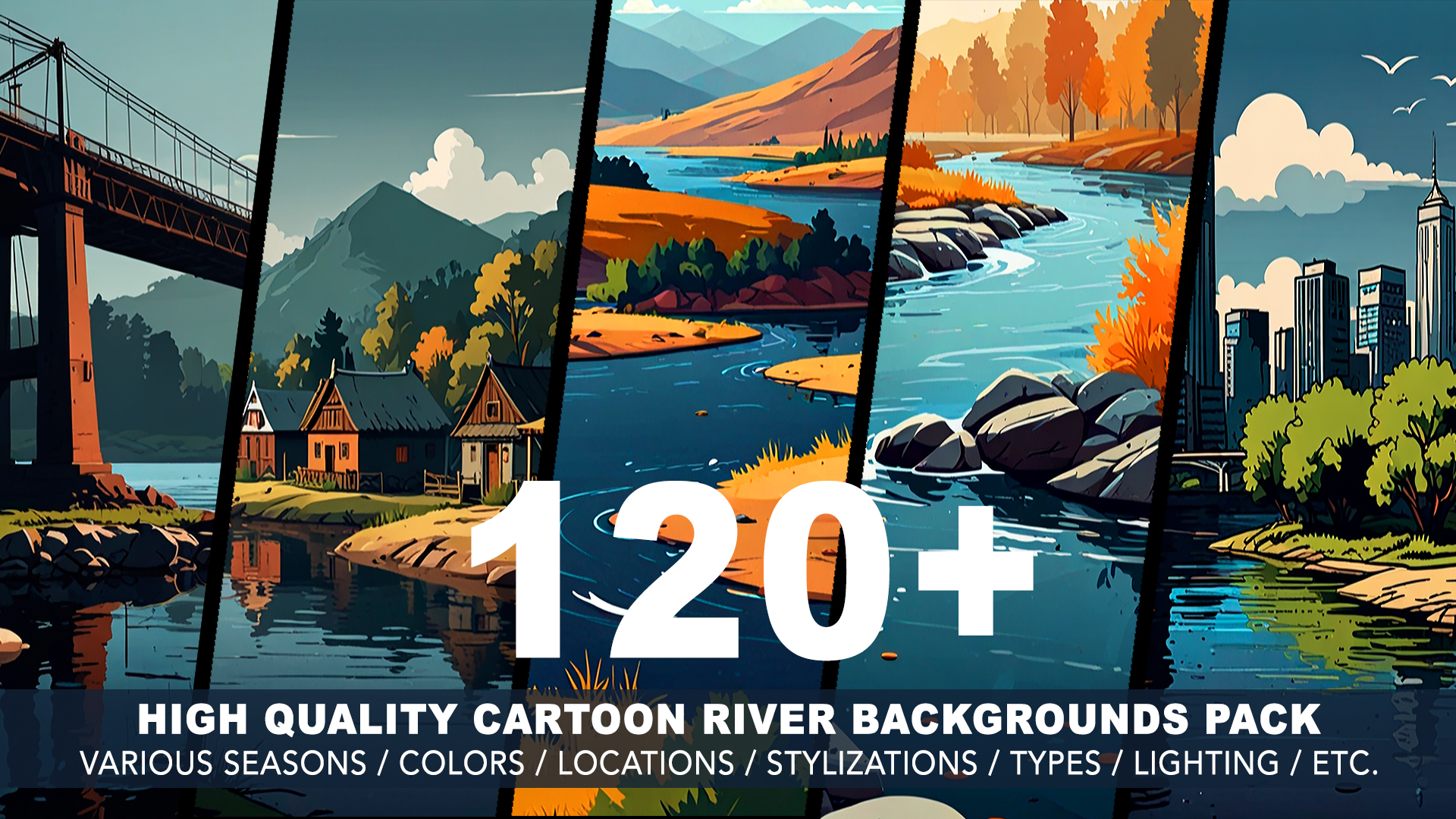 120+ RIVER BACKGROUNDS