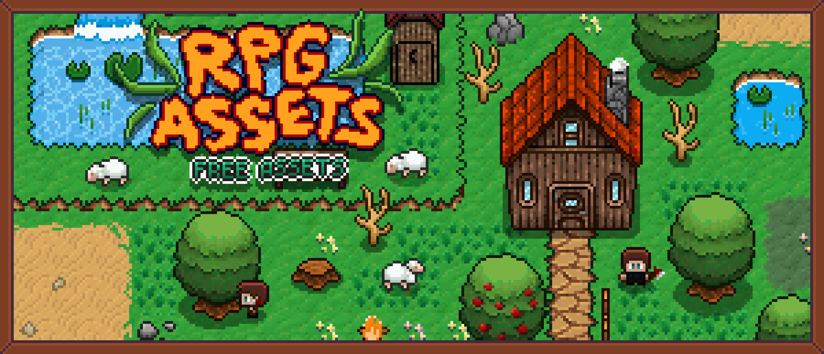 Pixel Farm RPG - Top Down Pixel art Asset pack [16x16]