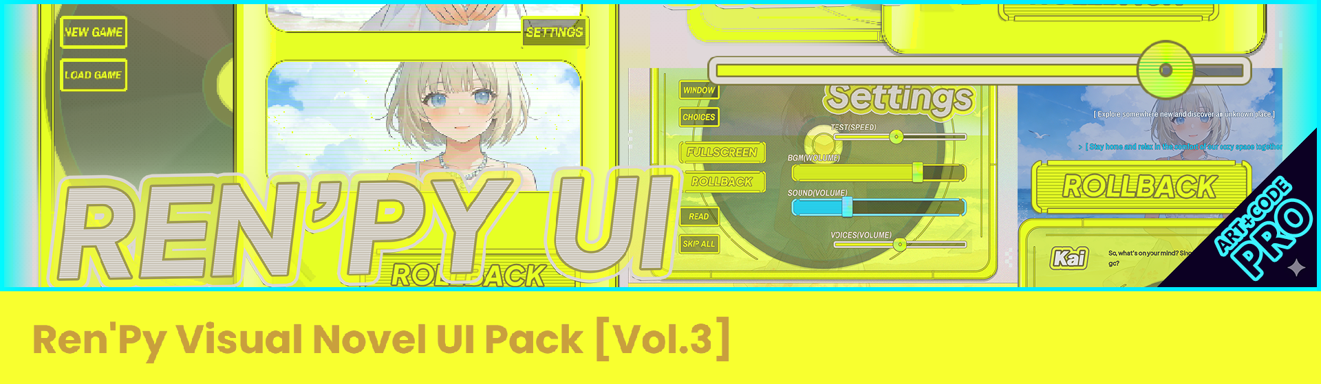 Ren'Py Visual Novel UI Pack [Vol.3]
