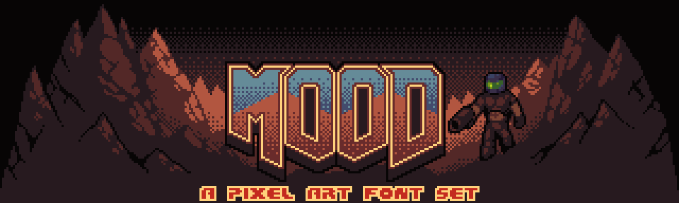 [MOOD] Pixel Art Font Set
