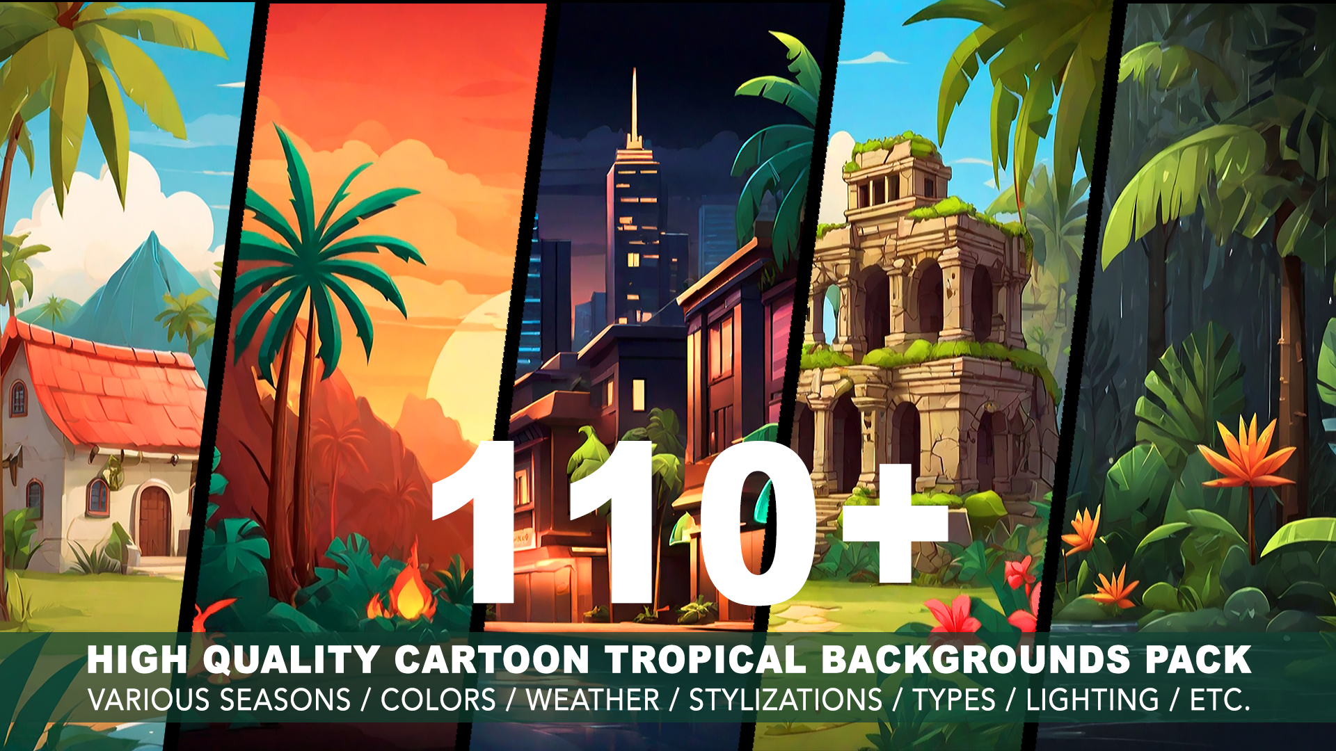 110+ TROPICAL BACKGROUNDS